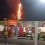 fogo atinge área de mata próximo ao Socorrão II