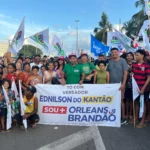 Gigante! Vereador Ednilson do Kantão leva uma das maiores caravanas de São José de Ribamar para a convenção de Orleans Brandão